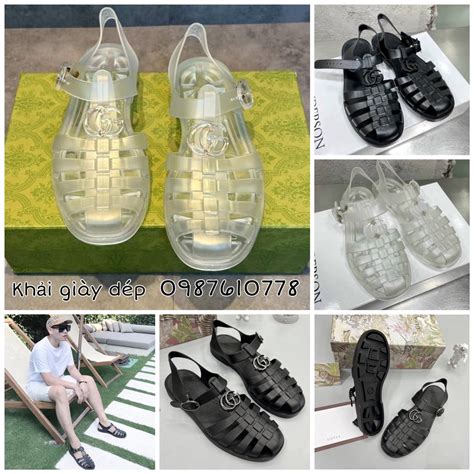 dép gucci nam trong suốt